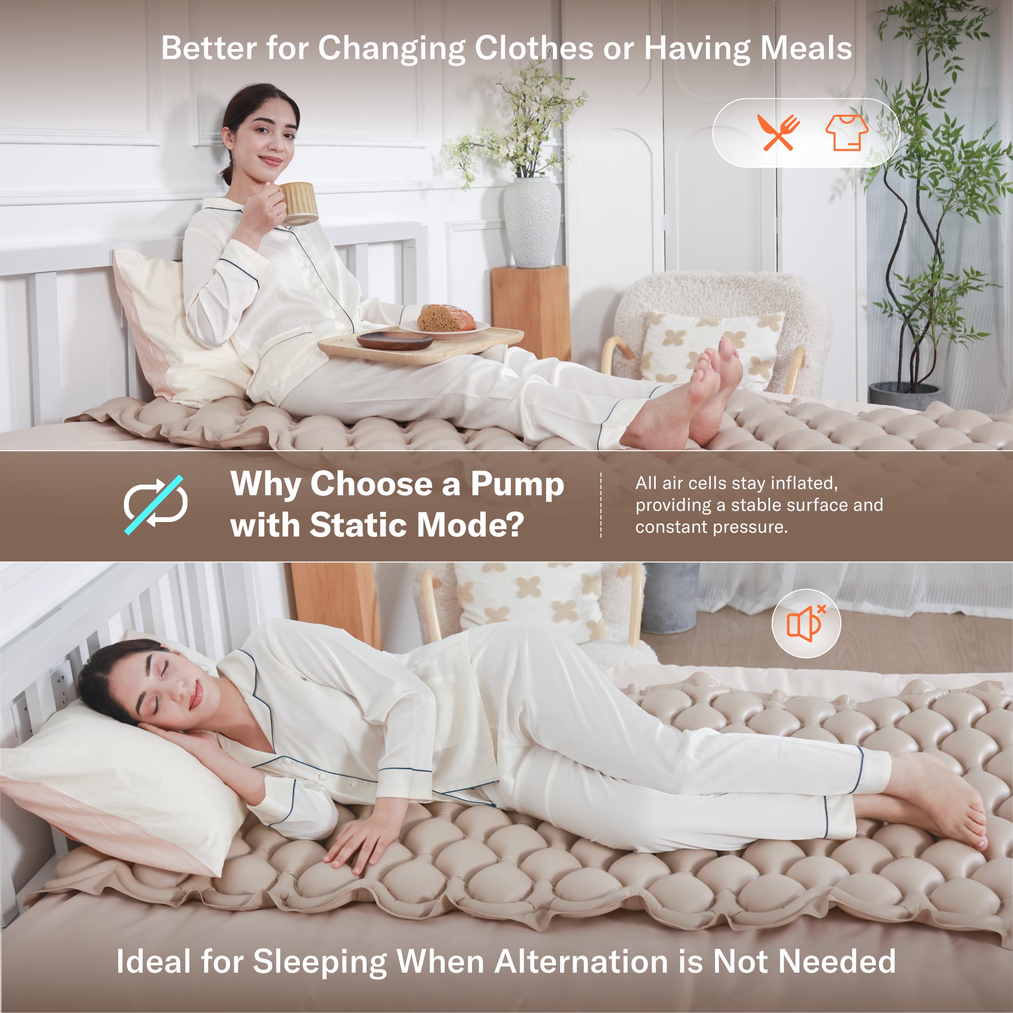 Alcedo Alternating Pressure Mattress with Static Mode