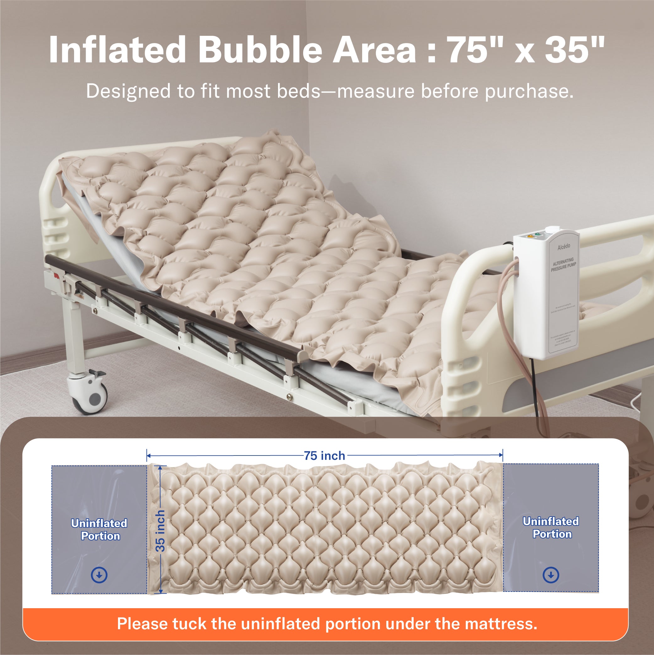 Alcedo Alternating Pressure Mattress with Static Mode