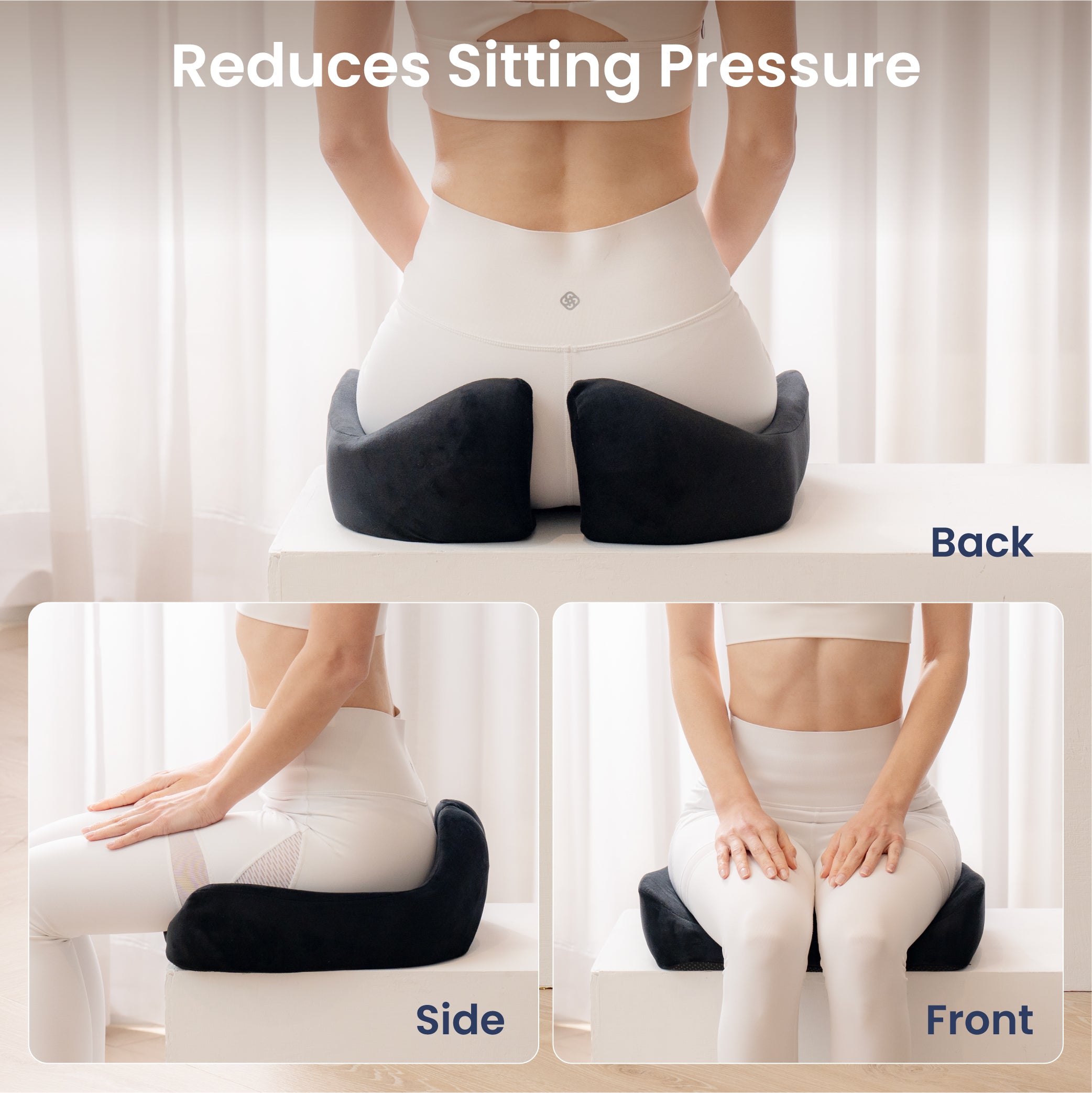 Alcedo Ergonomic Memory Foam Seat Cushion AMSC-B1
