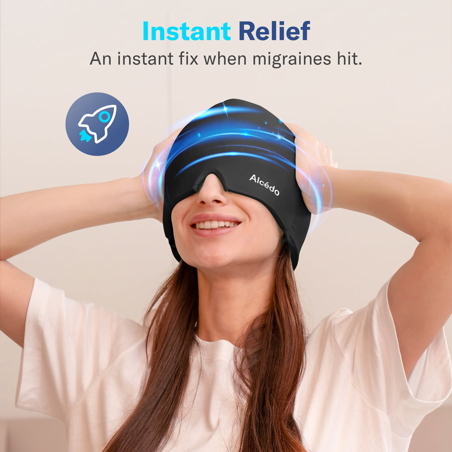 Alcedo Migraine Relief Cap - Black