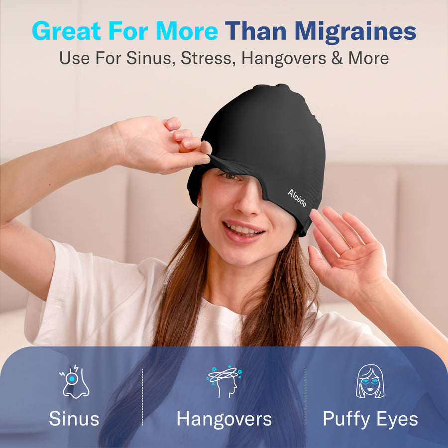Alcedo Migraine Relief Cap - Black