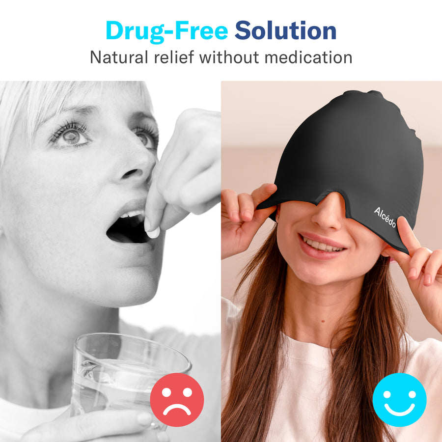 Alcedo Migraine Relief Cap - Black