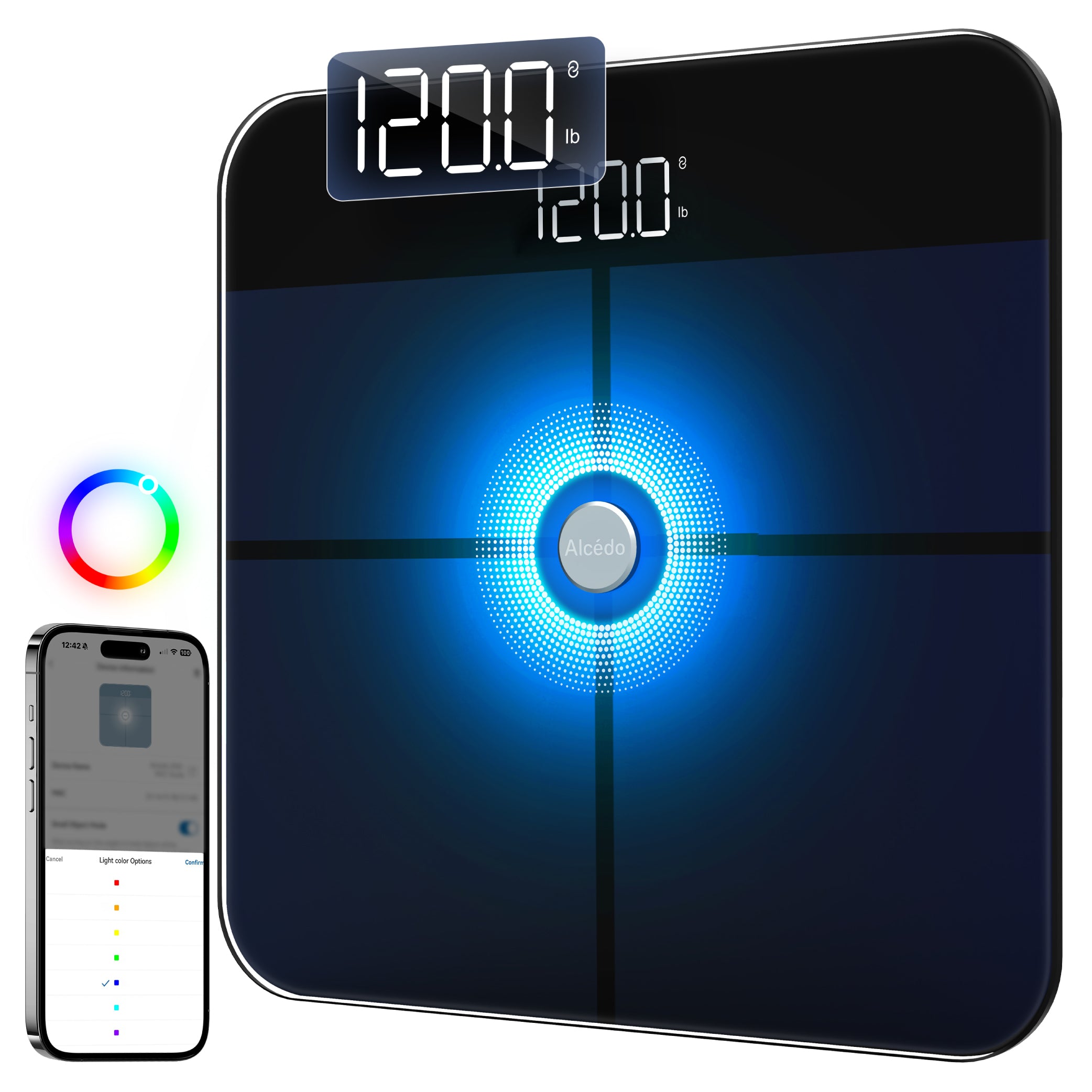 Alcedo Smart Scale – Black