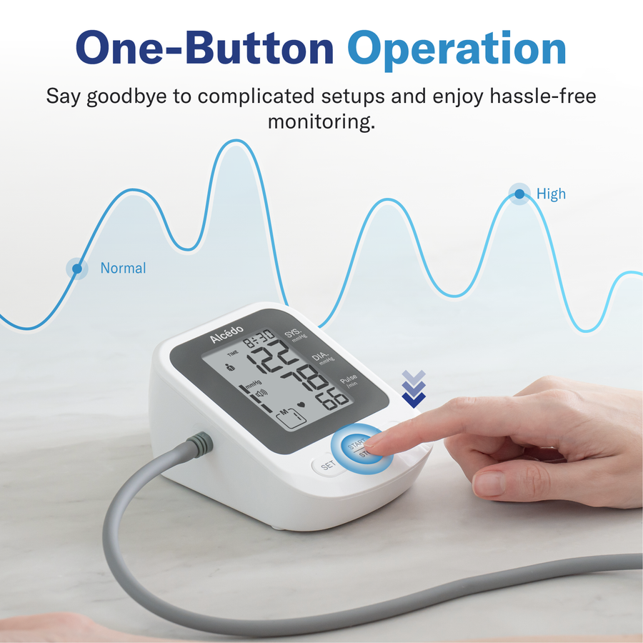 Alcedo Blood Pressure Monitor Upper Arm, Automatic Digital BP Machine with  Wi