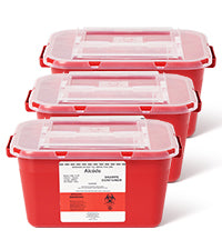 Alcedo Sharps Container 1 Gallon (3-Pack) ASC-1G-3P