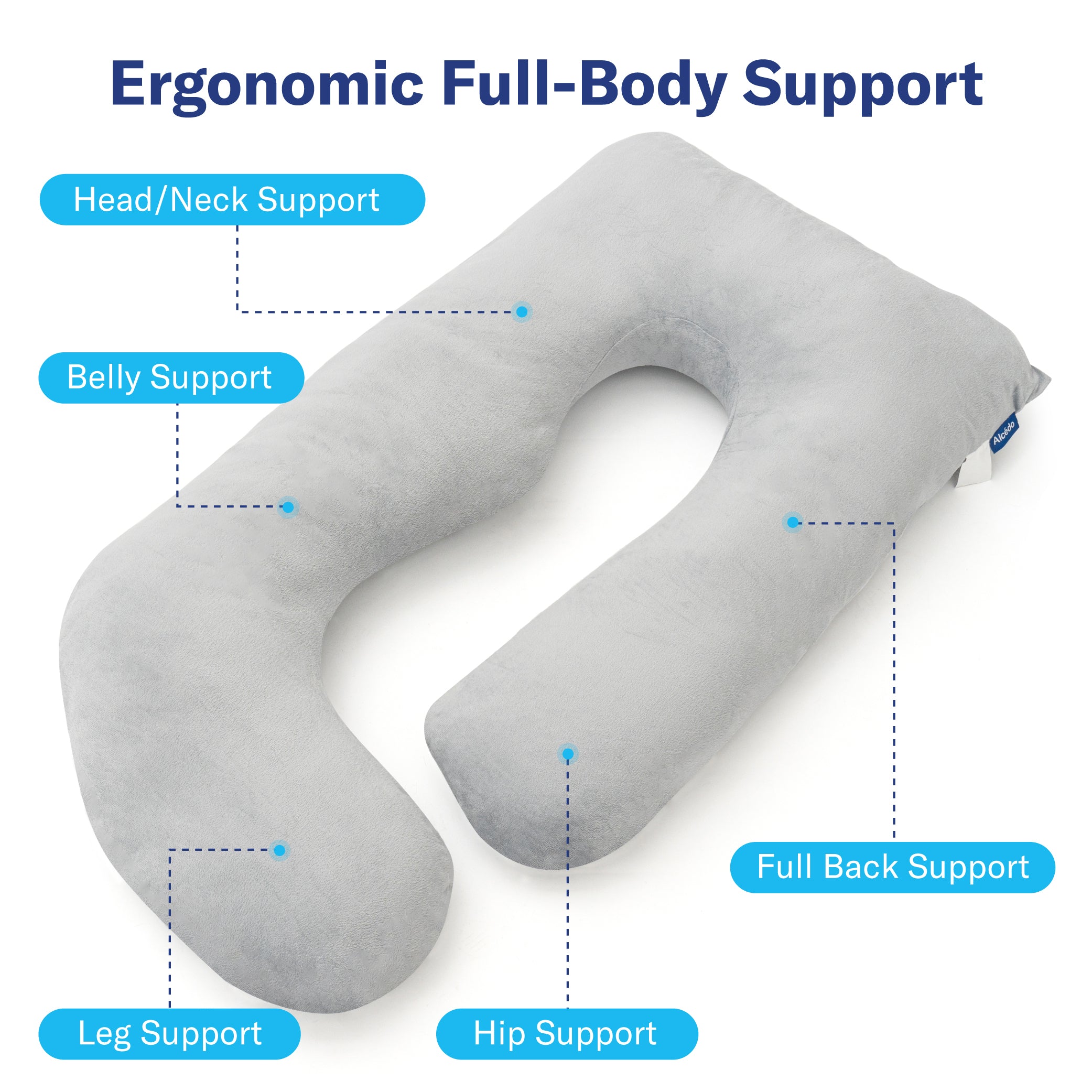 Alcedo U-Shaped Pregnancy Pillow