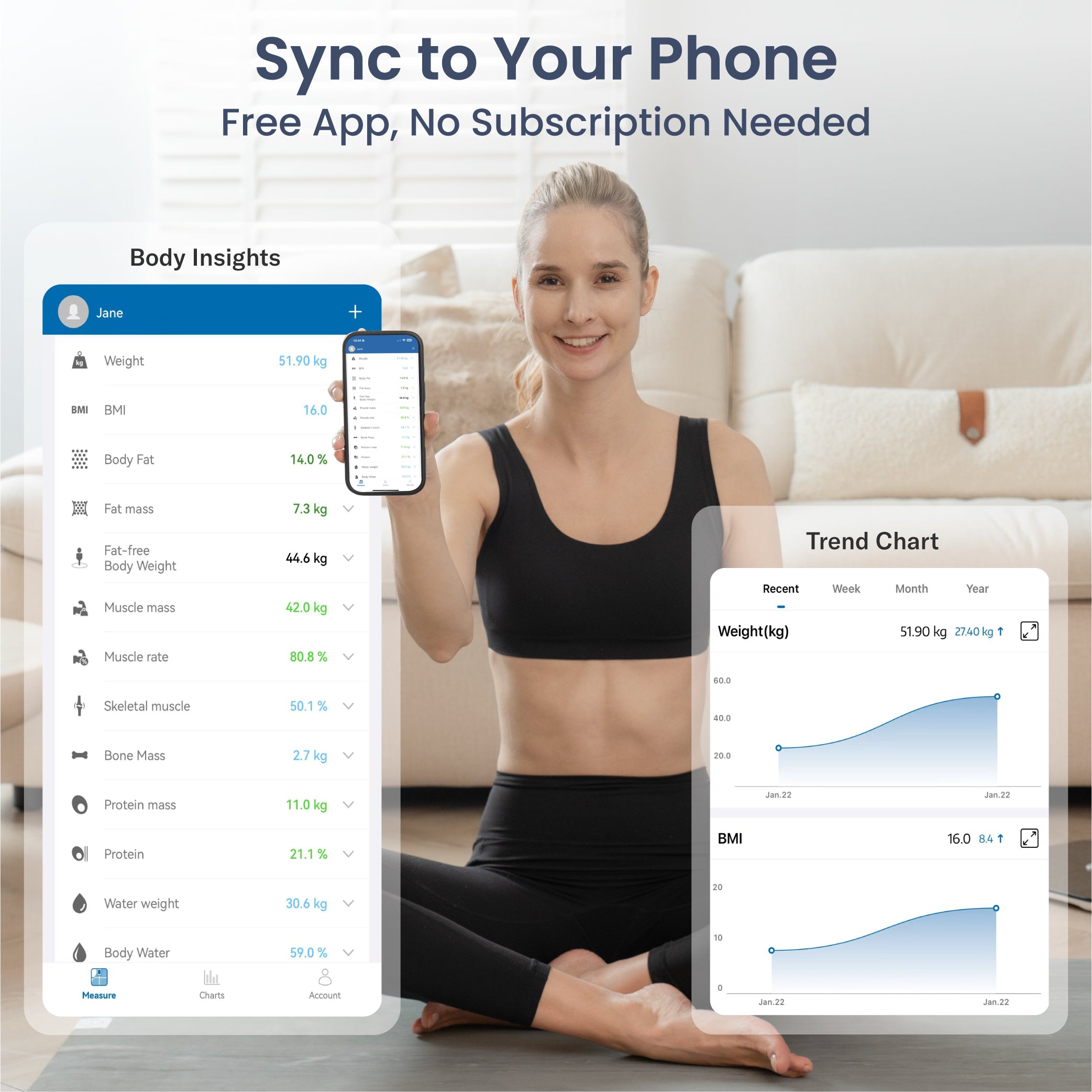 Alcedo Smart Scale – Black