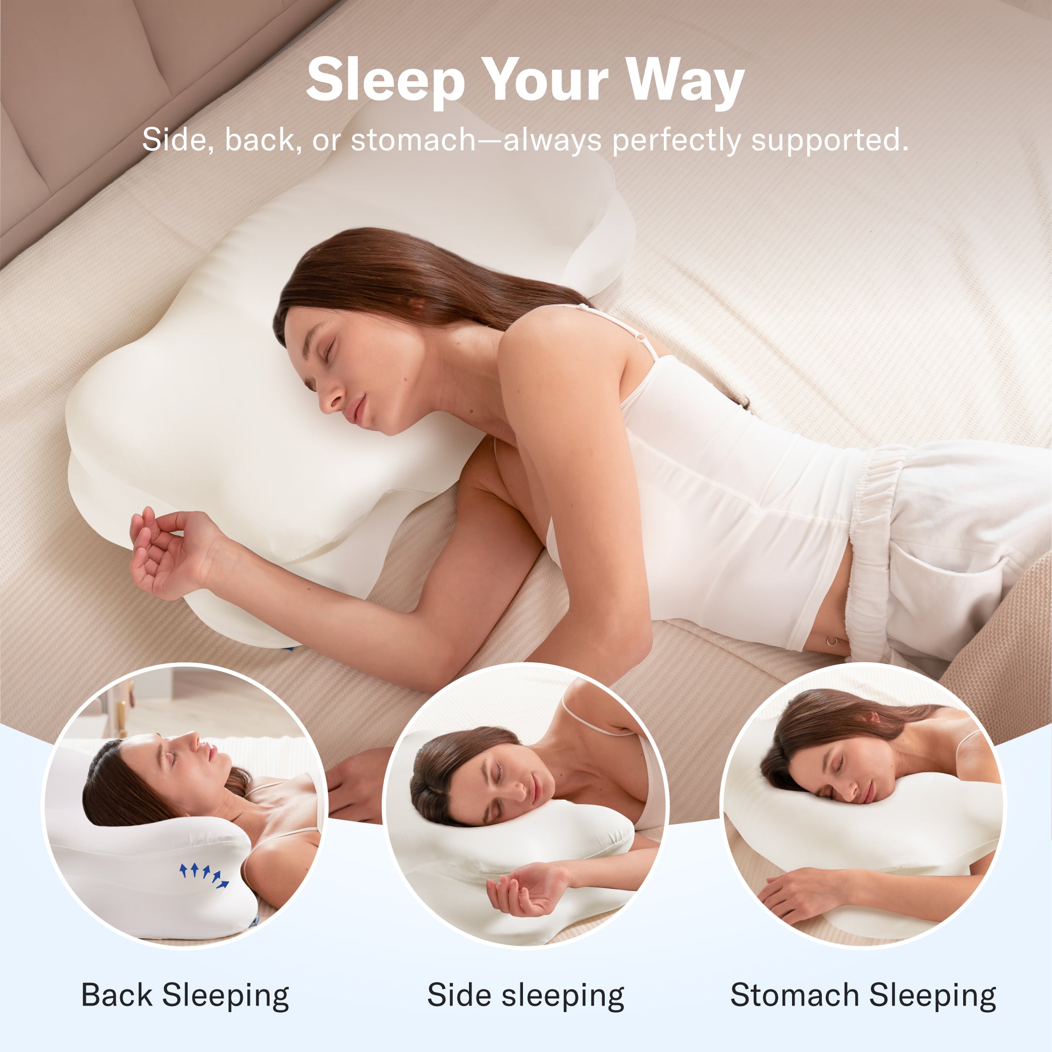 Alcedo Cervical Memory Foam Pillow-ACDP-W1