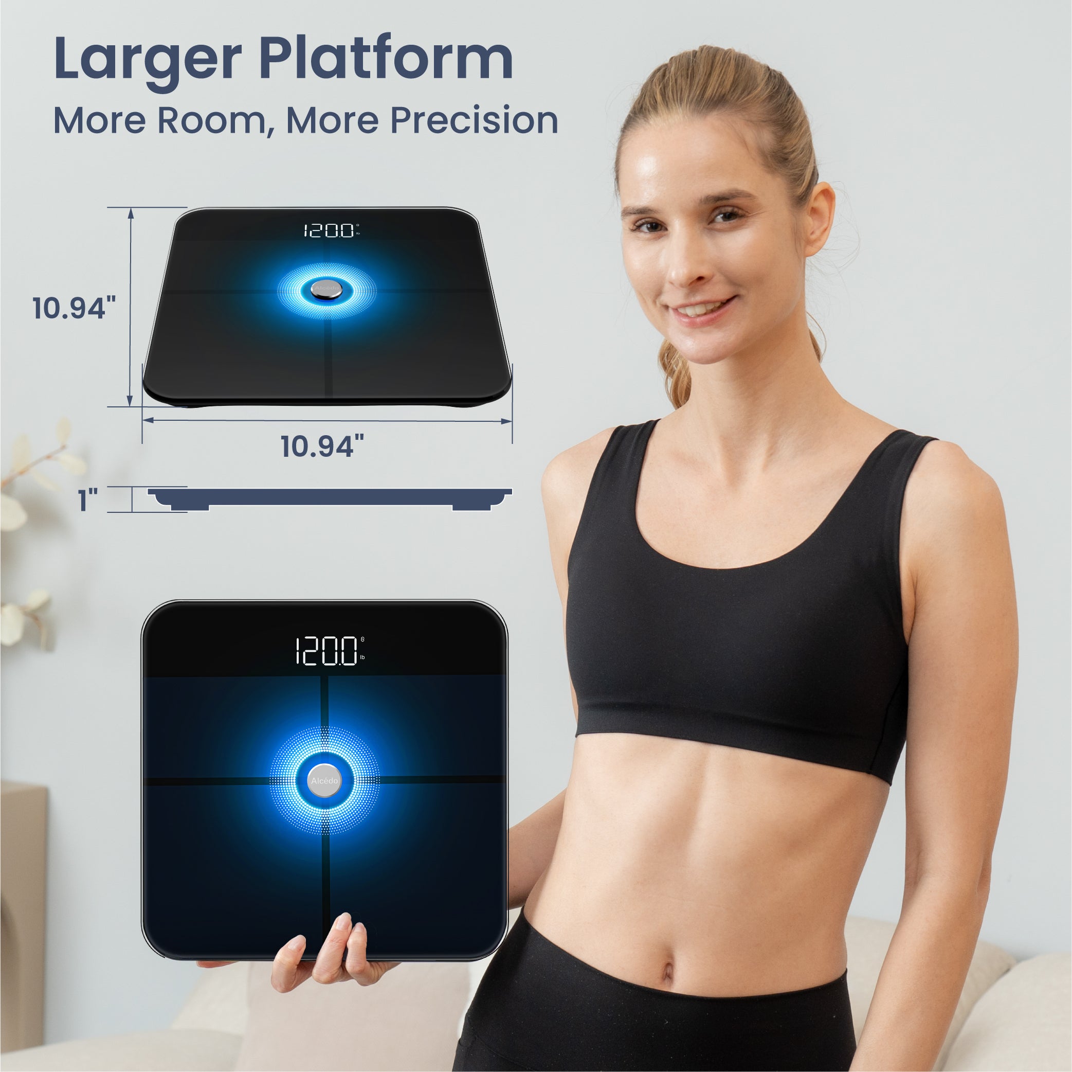 Alcedo Smart Scale – Black