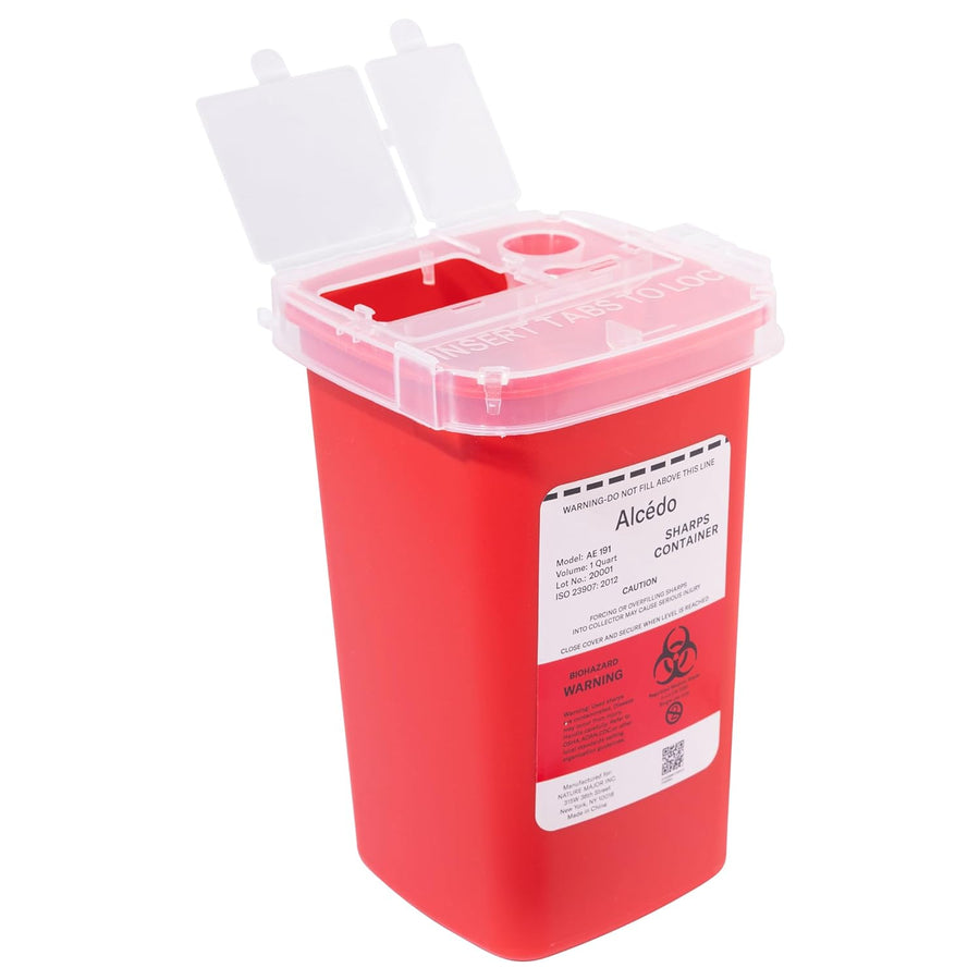 Alcedo Sharps Container 1 Quart (1-Pack) AE191