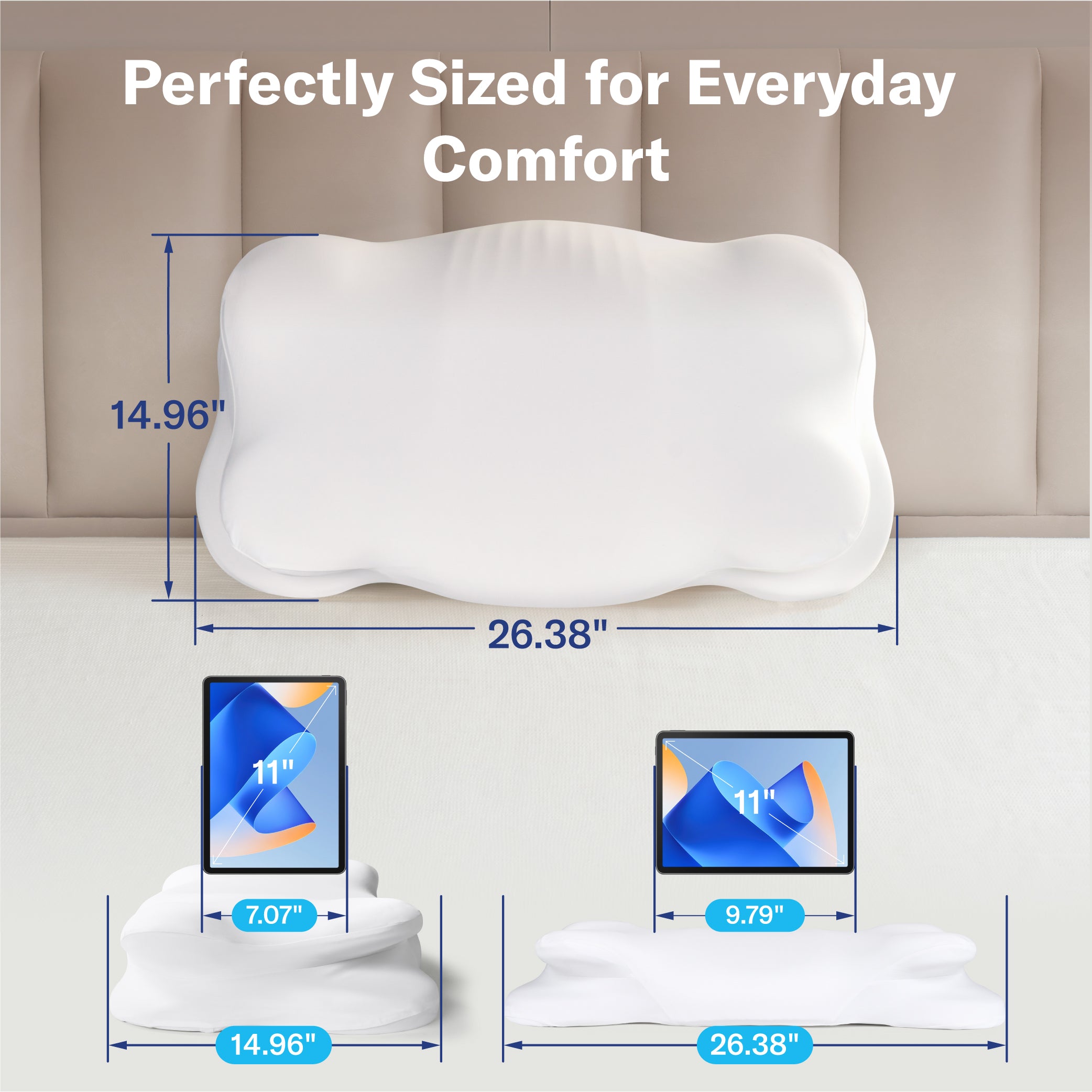 Alcedo Cervical Memory Foam Pillow-ACDP-W1
