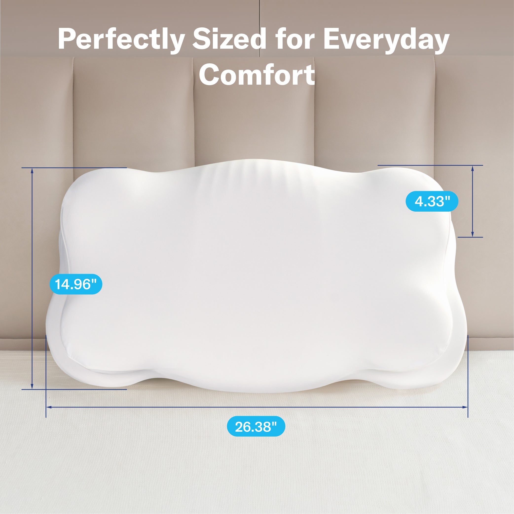 Alcedo Cervical Memory Foam Pillow-ACDP-W1