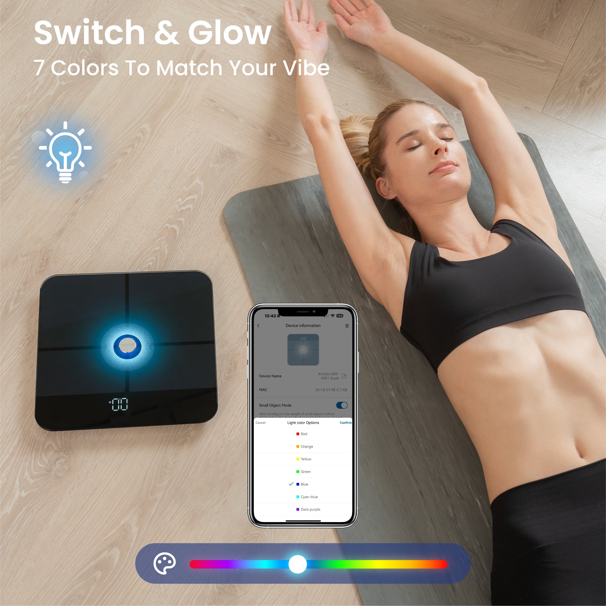 Alcedo Smart Scale – Black