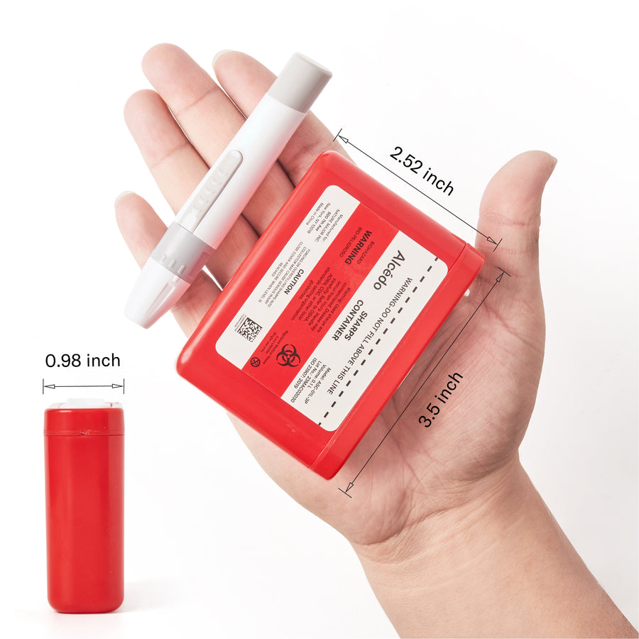 Alcedo Sharps Container 1 Liter (3-Pack) ASC-01L-3P