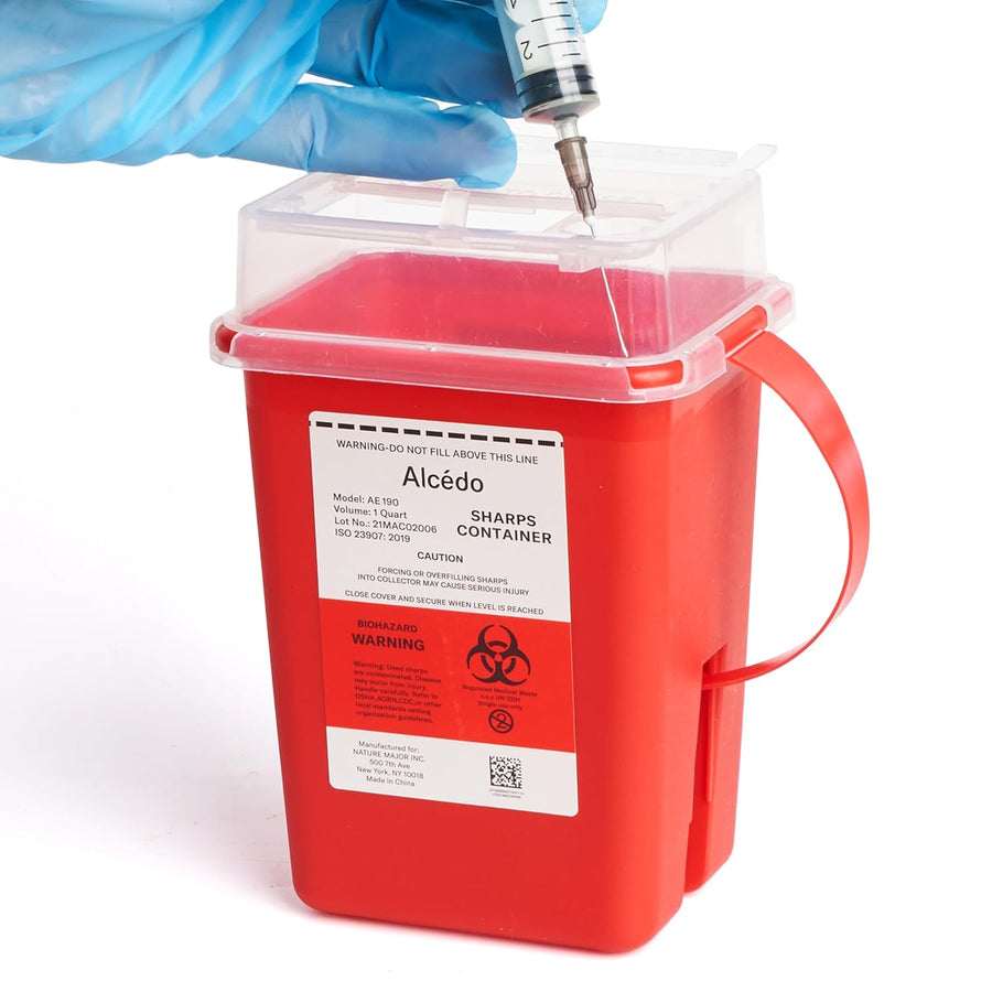 Alcedo Sharps Container 1 Quart (1-Pack) AE190
