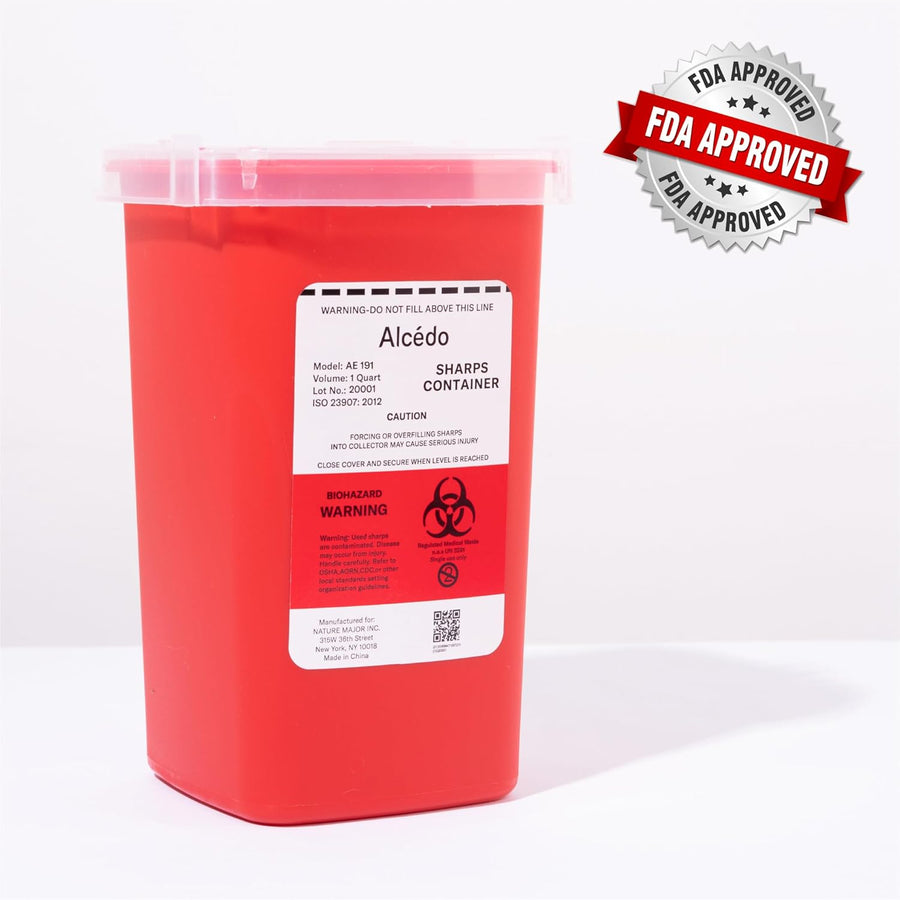 Alcedo Sharps Container 1 Quart (1-Pack) AE191