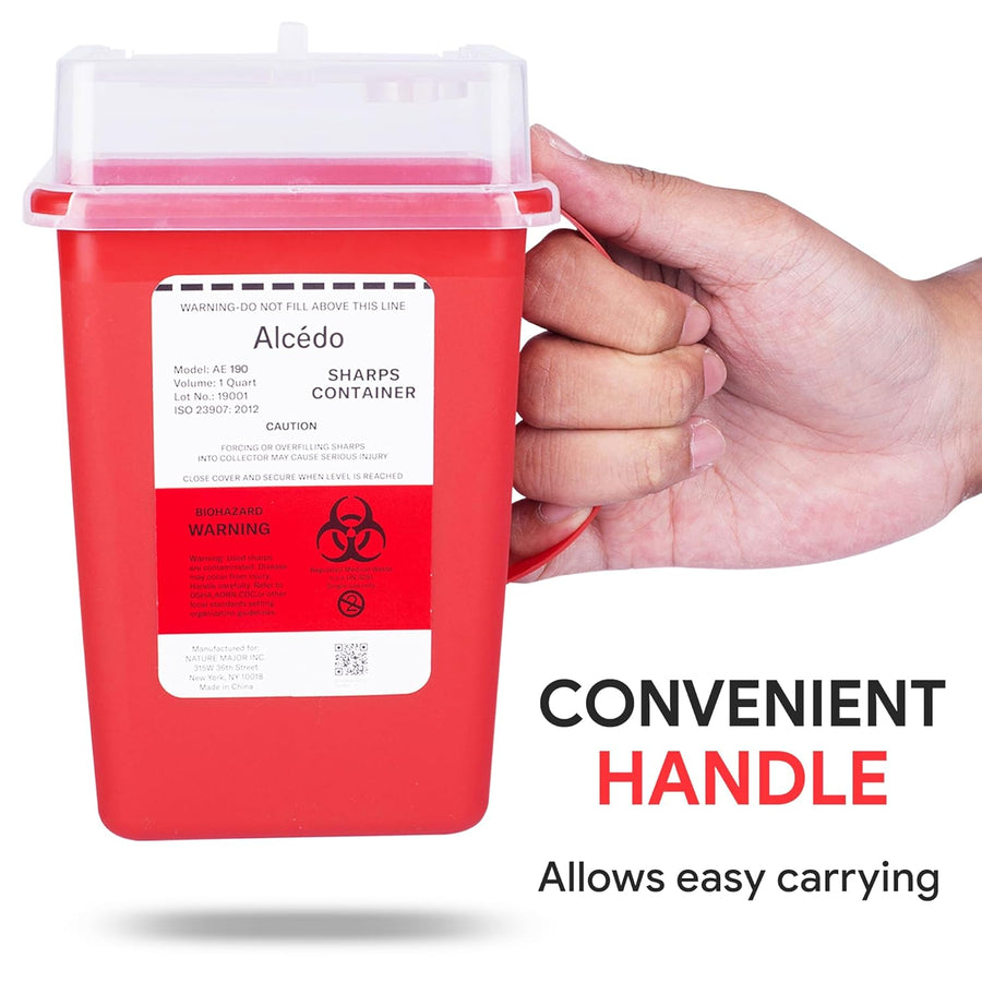 Alcedo Sharps Container 1 Quart (1-Pack) AE190