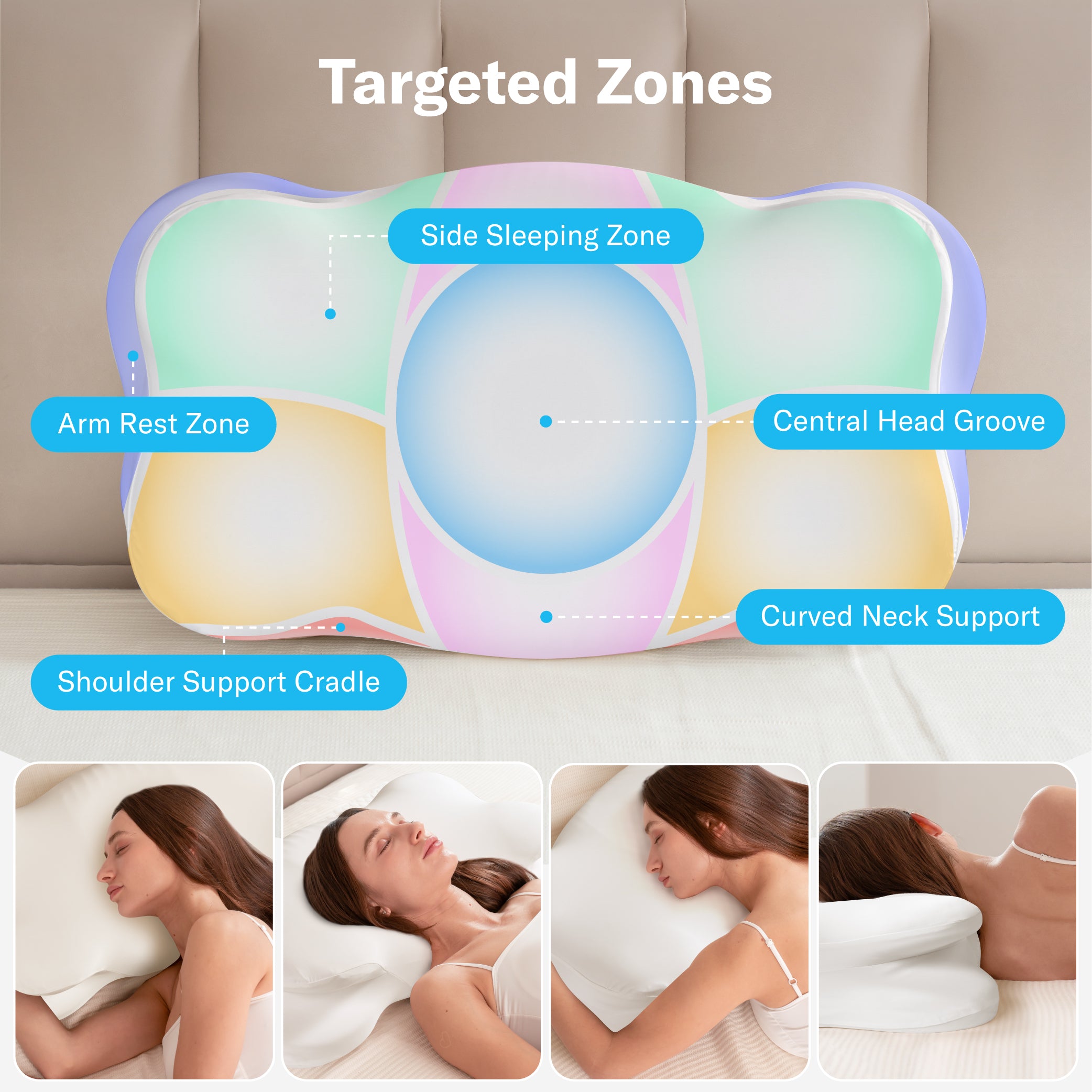 Alcedo Cervical Memory Foam Pillow-ACDP-W1