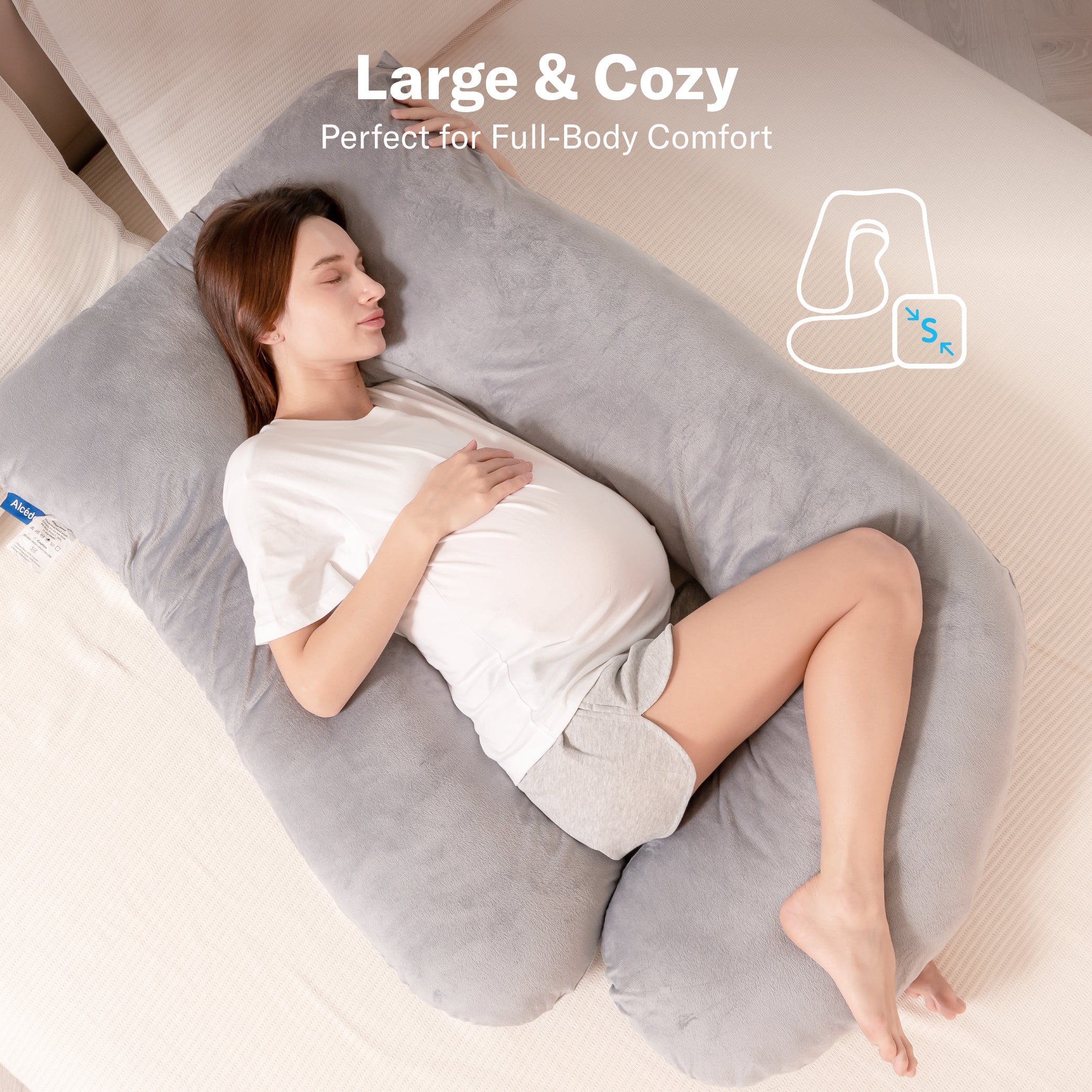 Alcedo U-Shaped Pregnancy Pillow