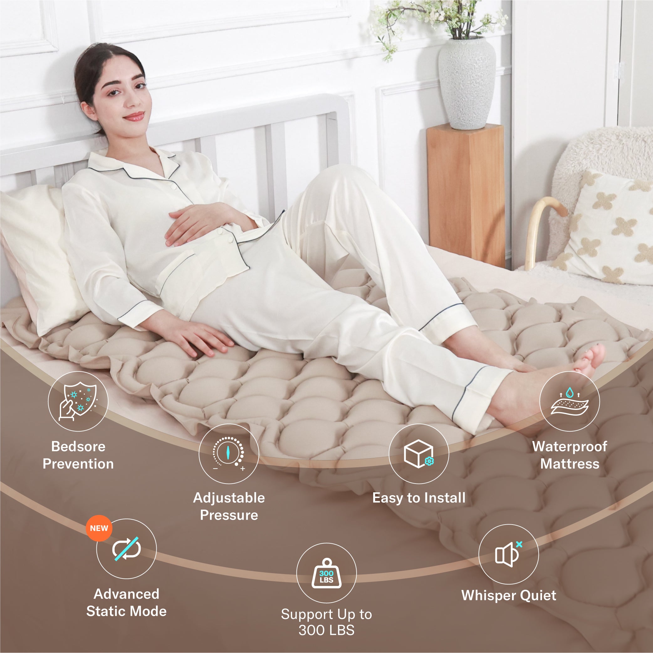 Alcedo Alternating Pressure Mattress with Static Mode