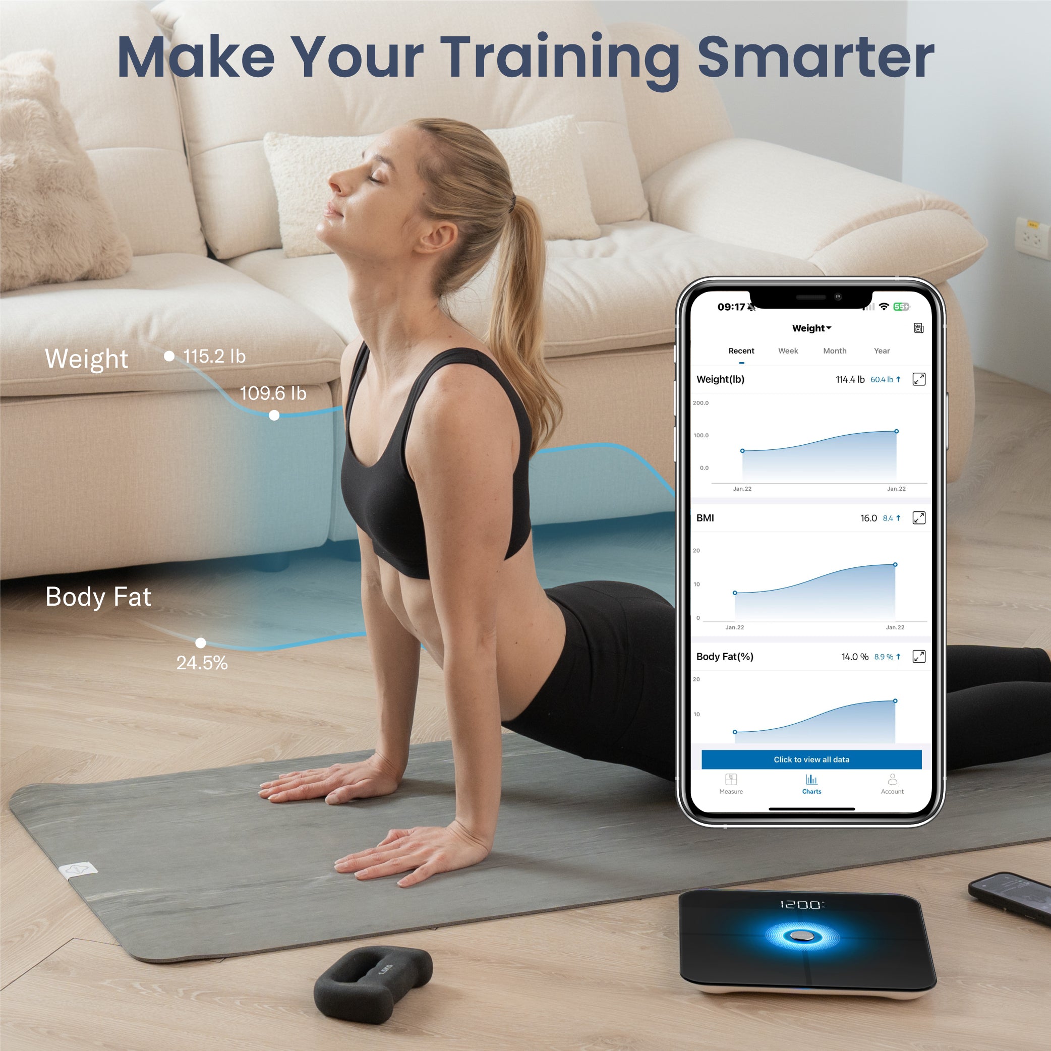 Alcedo Smart Scale – Black