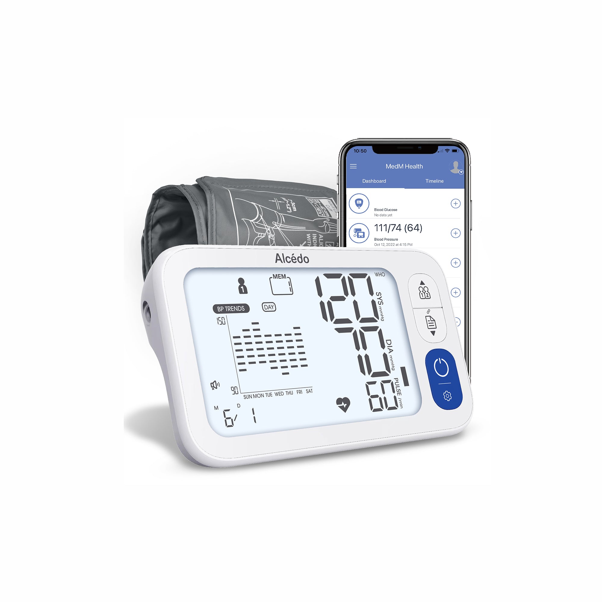 Alcedo Blood Pressure Monitor ABP-2088-T