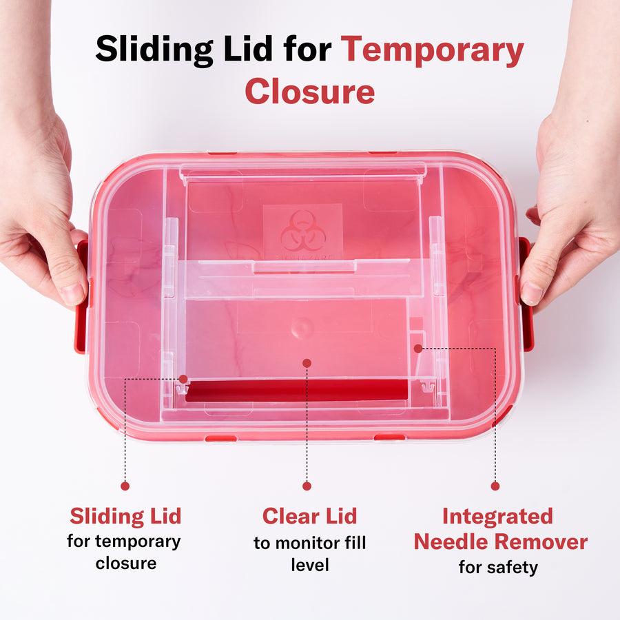 1g Container Alcedo Sharps Container 1 Gallon (2-Pack) ASC-1G-2P – Alcedo Health
