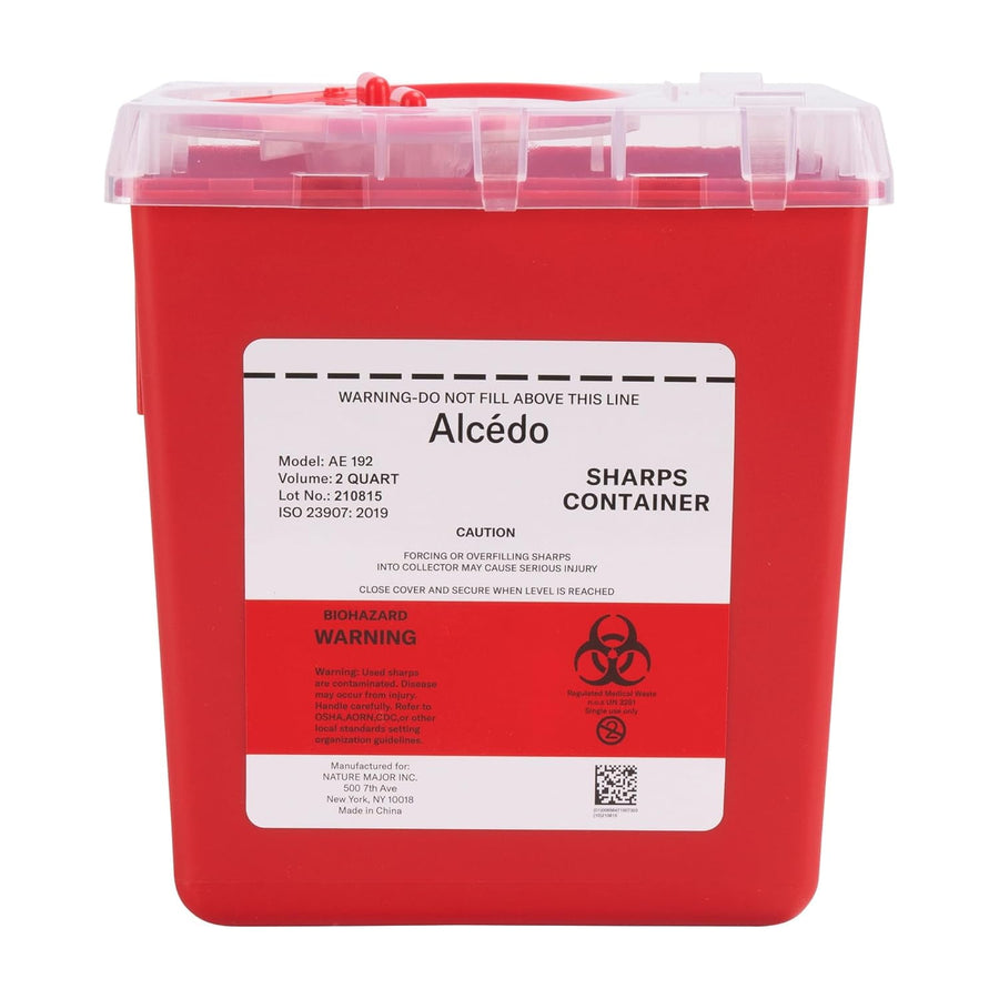 Alcedo Sharps Container 2 Quart (1-Pack) AE192