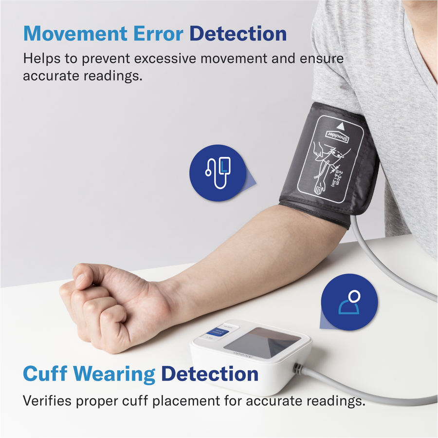 Alcedo Blood Pressure Monitor Upper Arm, Automatic Digital BP Machine with  Wide-Range Cuff for Home Use, Backlit Screen, 2x120 Reading Memory, Talking  Function