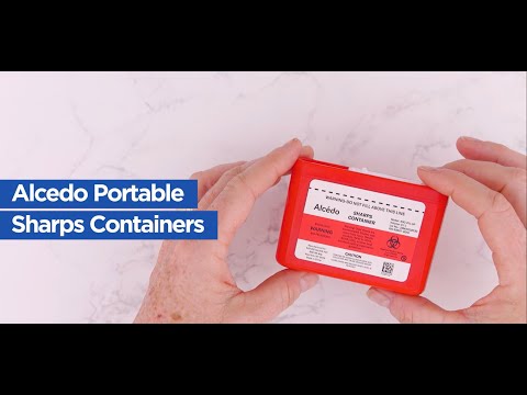Alcedo Sharps Container 1 Liter (3-Pack) ASC-01L-3P