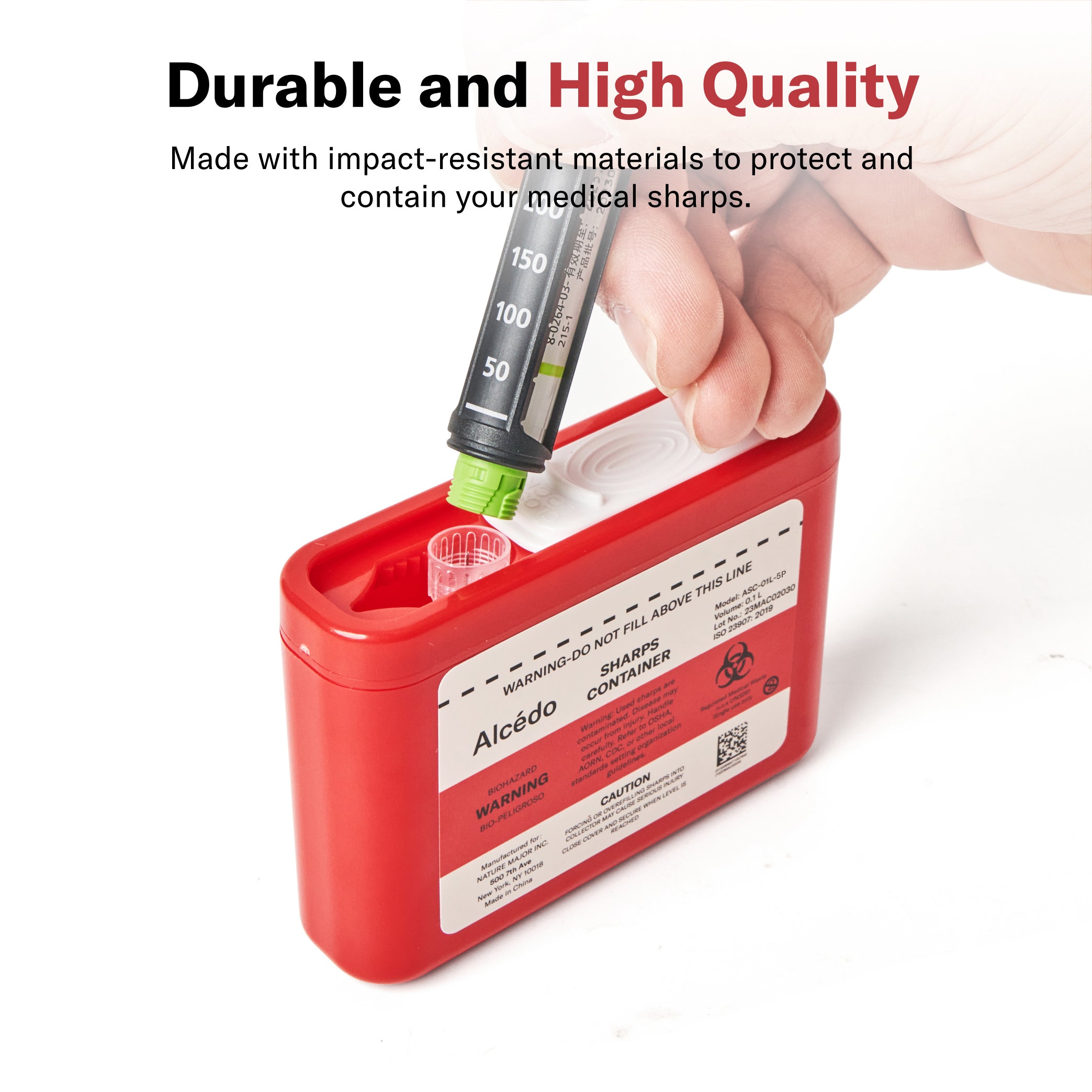 8 Quart Sharps Container Alcedo Lab Sharps Container 1 Quart Plus (4 ...