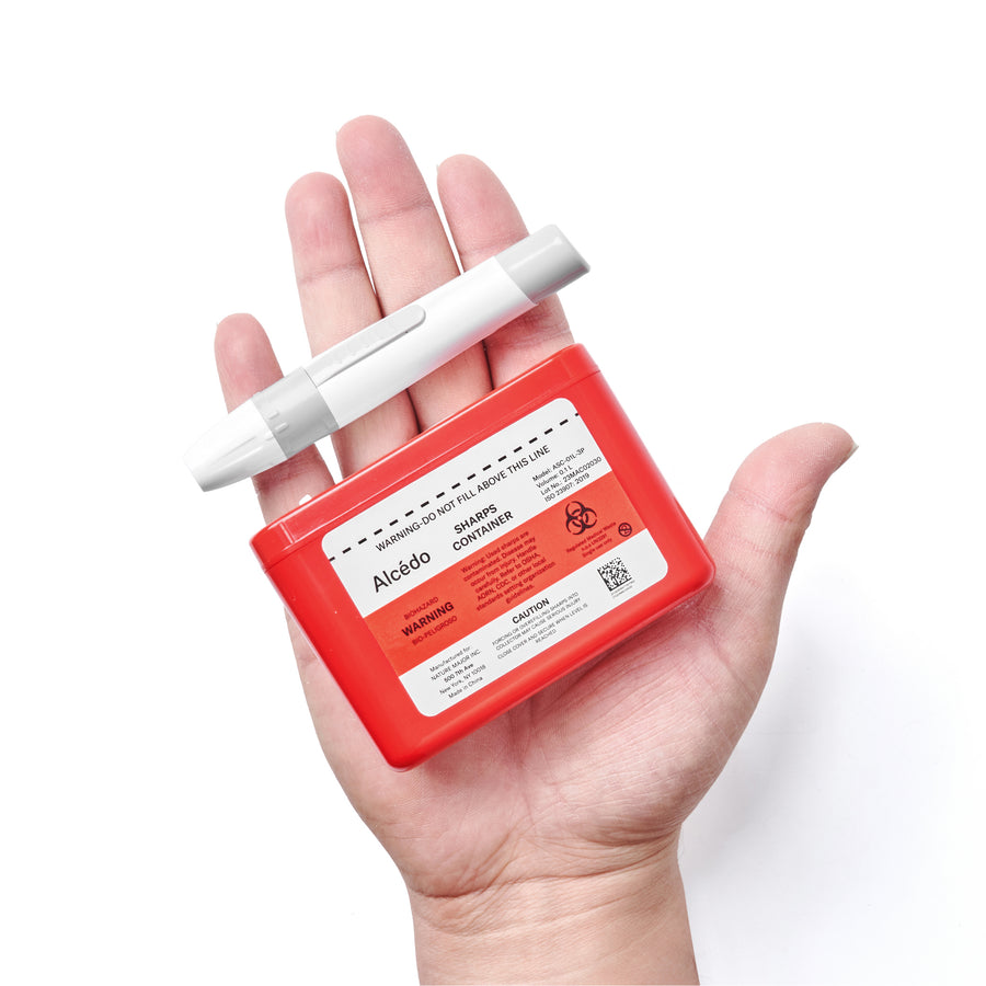 Alcedo Sharps Container 1 Liter (3-Pack) ASC-01L-3P