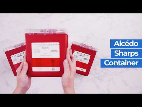 Alcedo Sharps Container 2 Quart (3-Pack) AE183