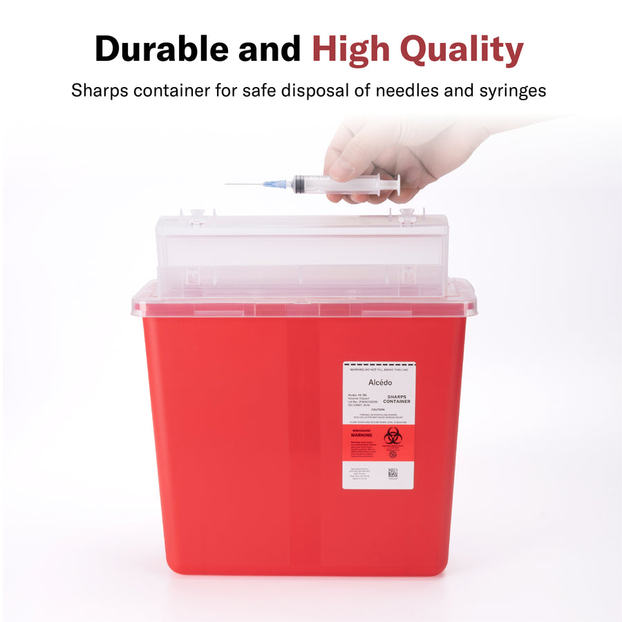 Alcedo Sharps Container 5 Quart (2-Pack) AE185