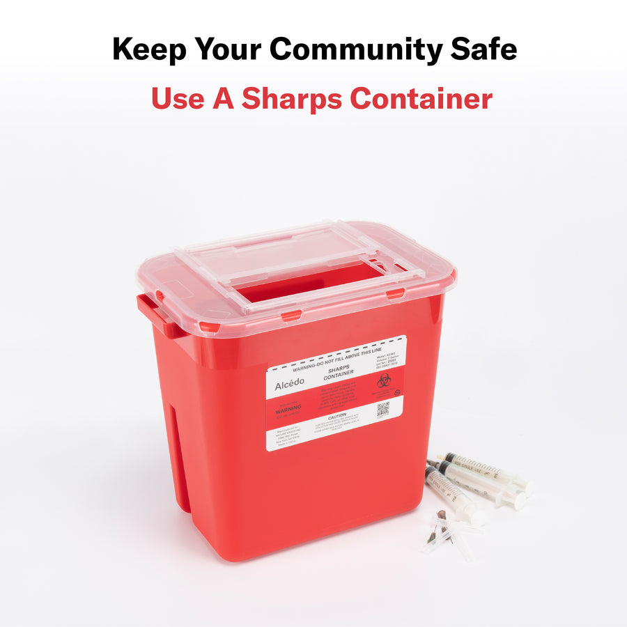 Alcedo Sharps Container 2 Gallon (3-Pack) AE182