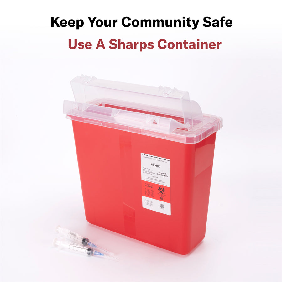 Alcedo Sharps Container 5 Quart (2-Pack) AE185
